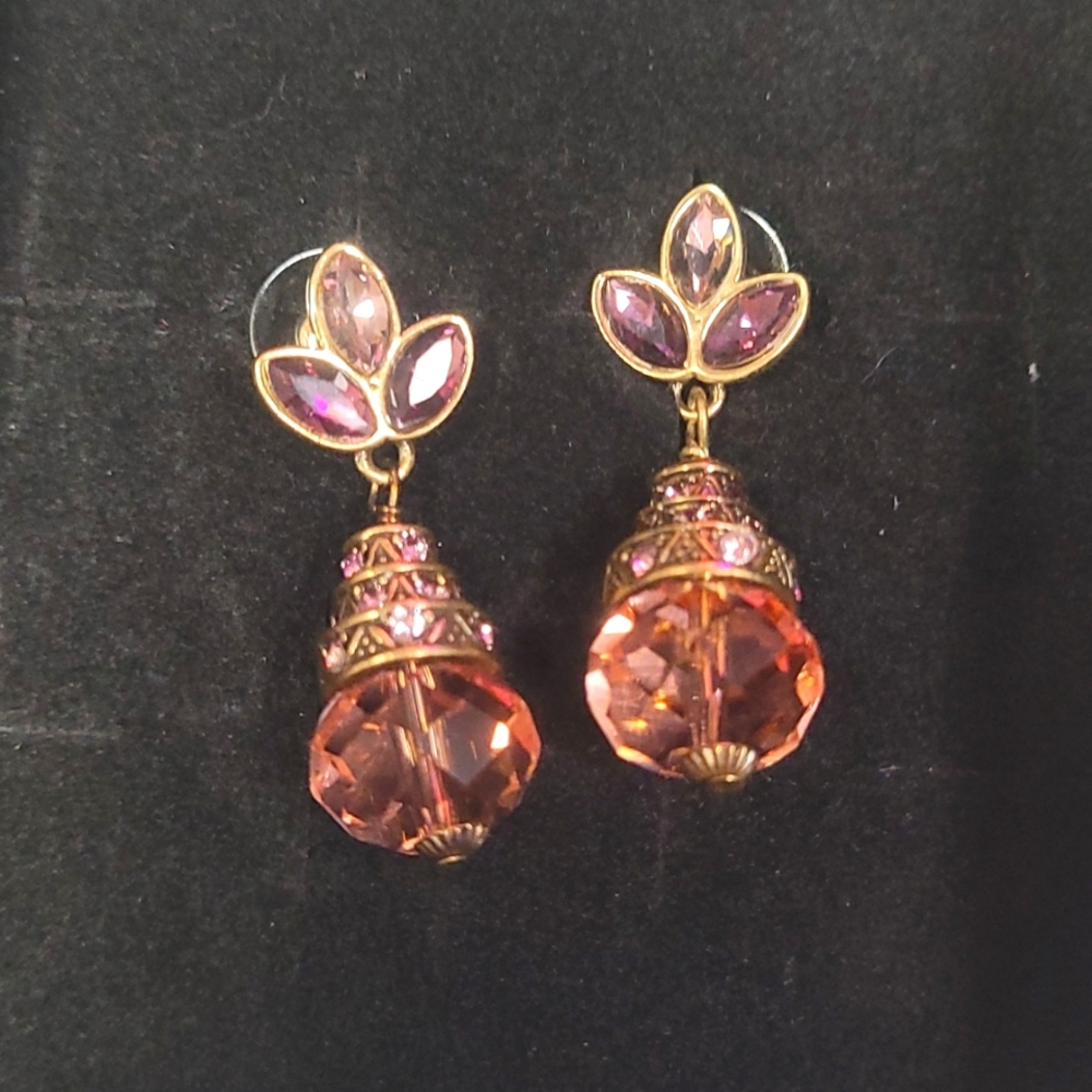 Heidi Daus drop earings amethyst